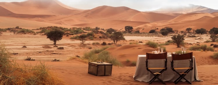  ? Luxury picnic in the Namibian wilderness 