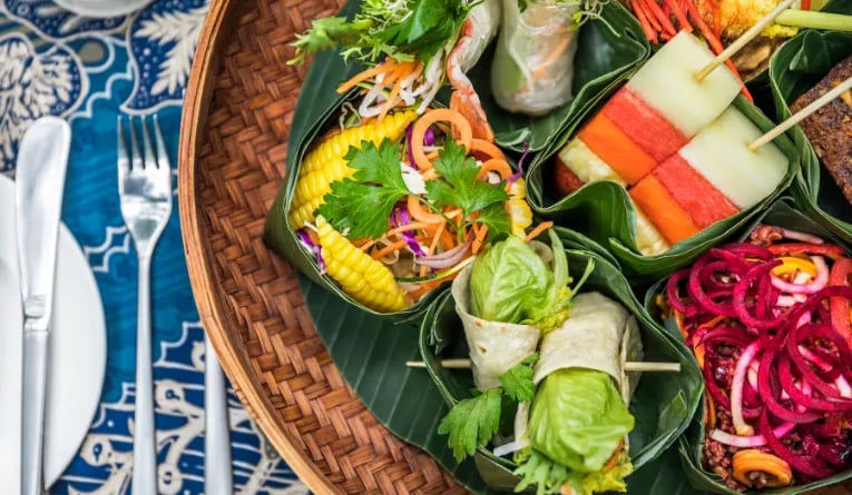 Nutritious, plant-based food at COMO Shambhala Estate in Bali