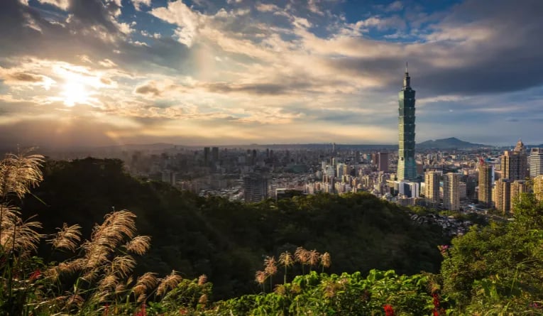 Cityscape of Taipei Taiwan