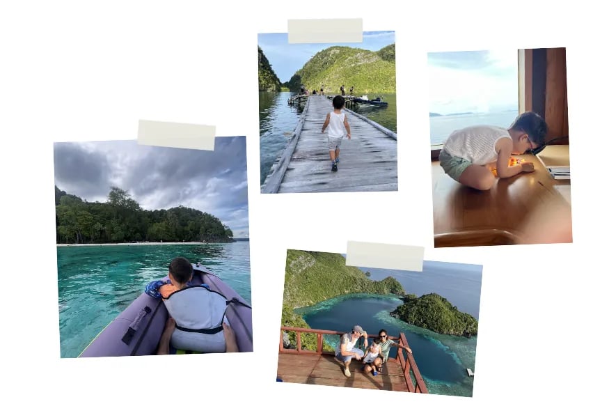 Collage of Rascals boat trip