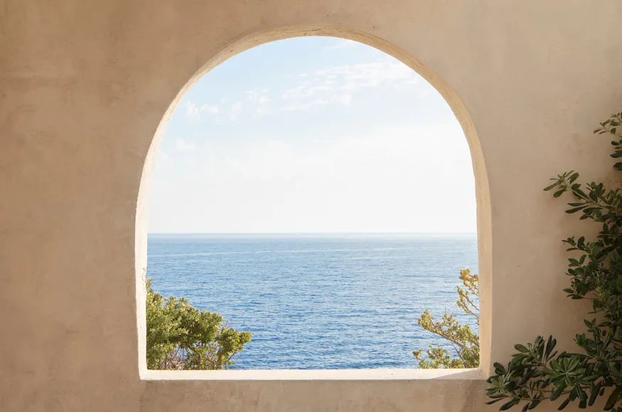 Views over the ocean from Zannier ile de Bendor