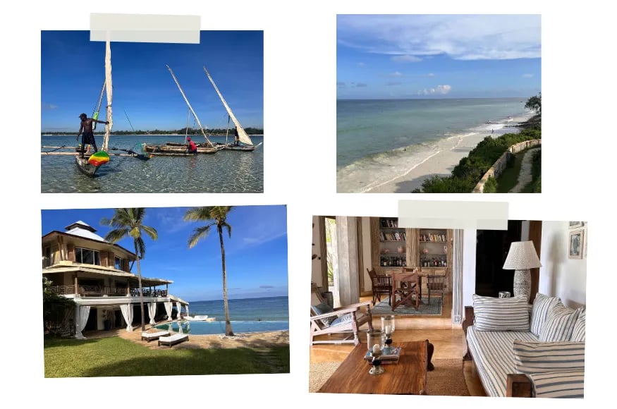 Collage of Kenya's coast