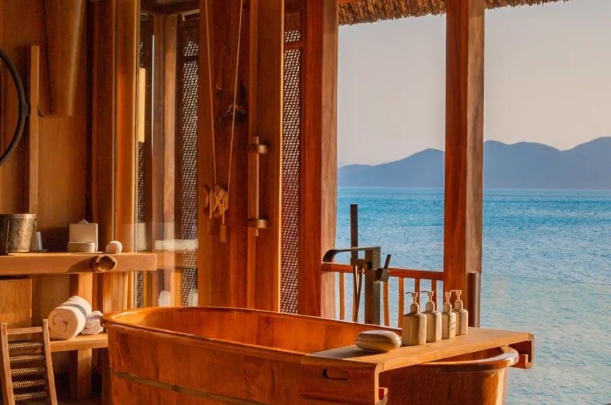 Bathroom at Six Senses