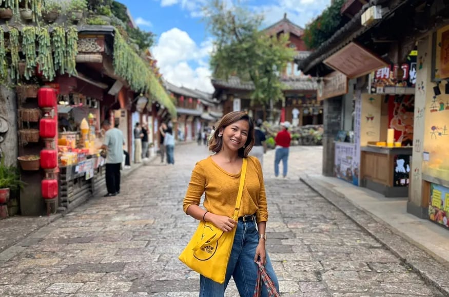 Diana in Lijiang old town