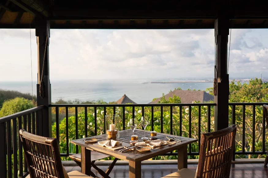 Dining at Raffles Bali