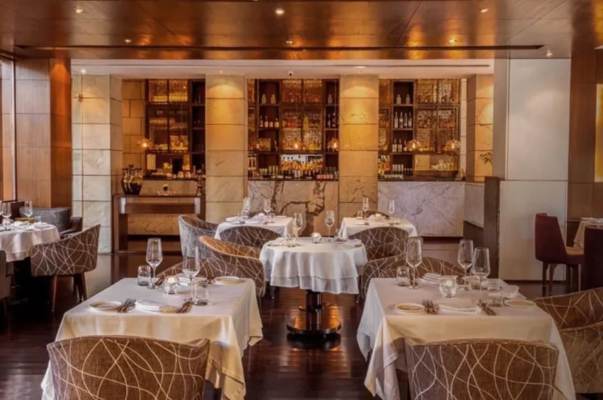 Indian Accent restaurant in Delhi, India