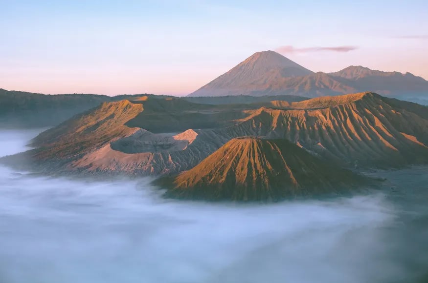 Sunrise over Mt Bromo