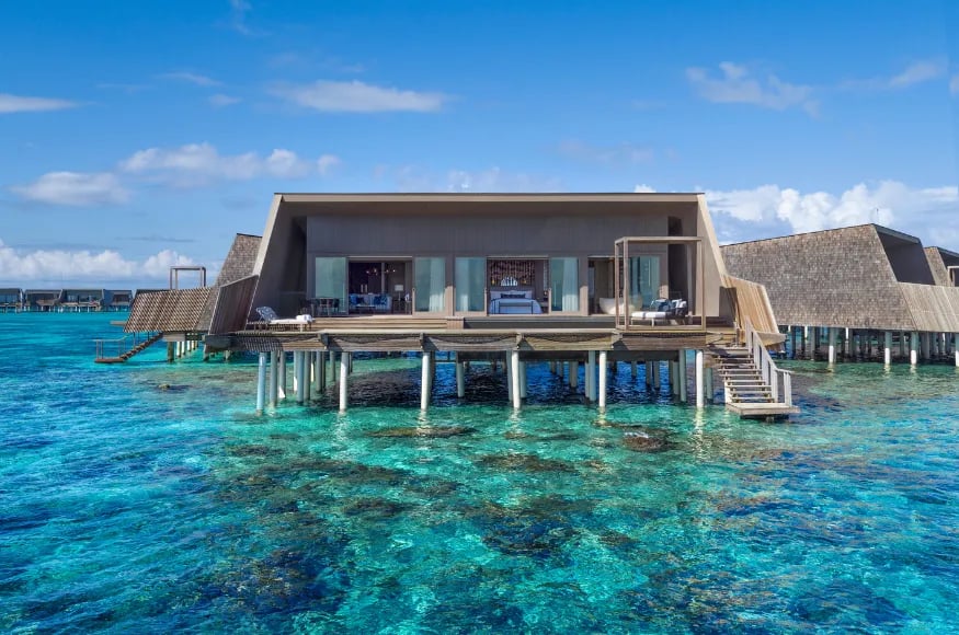 Overwater villa at the St.Regis Maldives Vommuli Resort