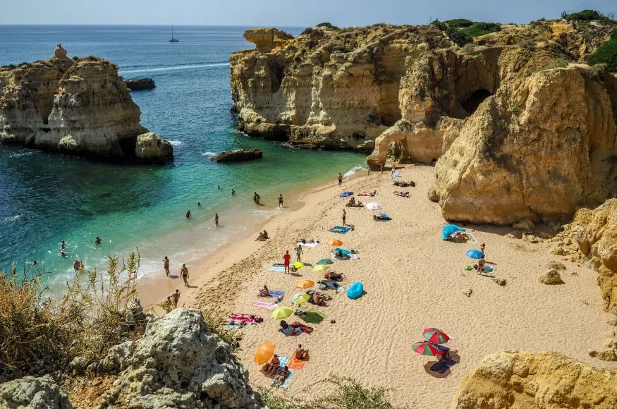 Beautiful beach in the Algarve