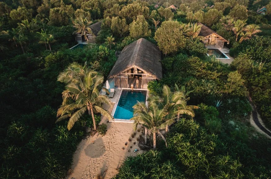 Pool beach villa at Zannier Bai San Ho Vietnam