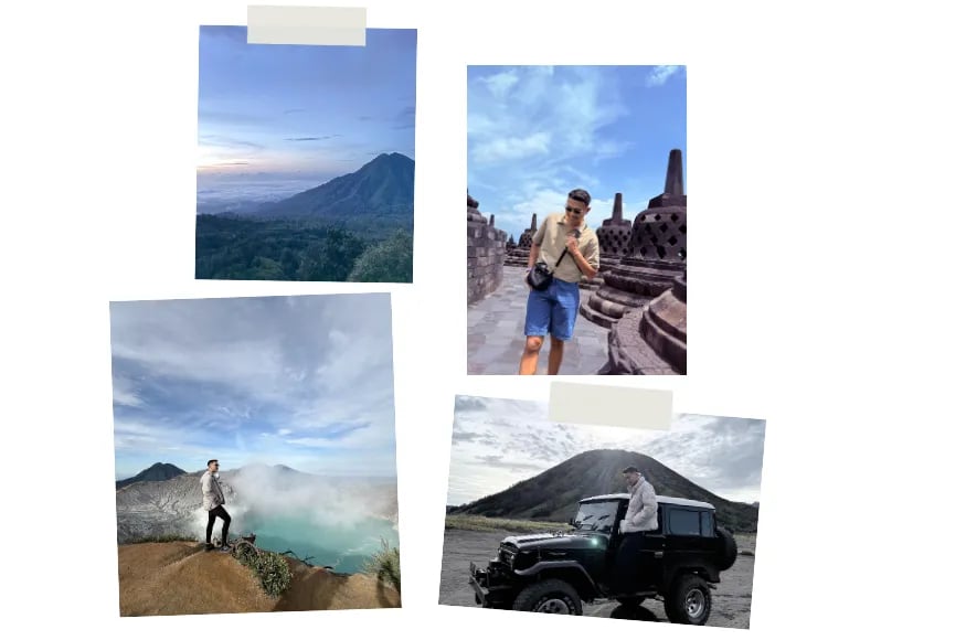 Collage of places in Java