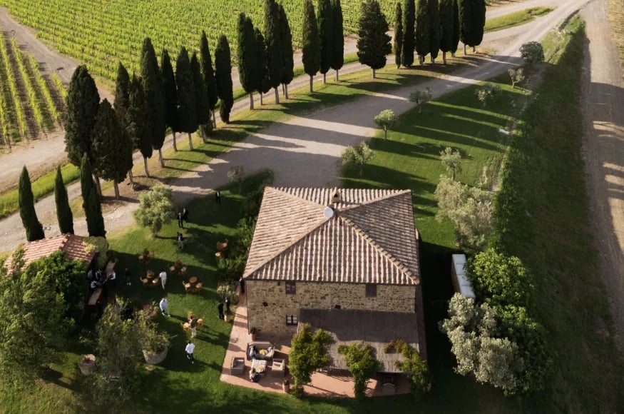Aerial image of Rosewood Castel del Bosco