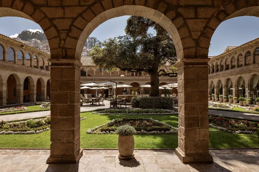 Beautiful courtyard at Belmond Monasterio